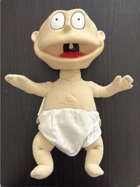 1997 Mattel Nickelodeon Rugrats Plush Talking Tommy Pickles 10,000 Phrases Works